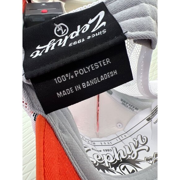 Zephyr Clemson TIgers Muse Tucker Hat OS Orange Adjustable Mesh Snapback NEW - Picture 8 of 8